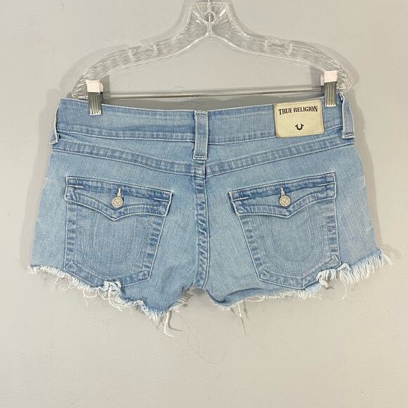 True Religion Keira Low Rise Short with Flaps - Picture 2 of 6